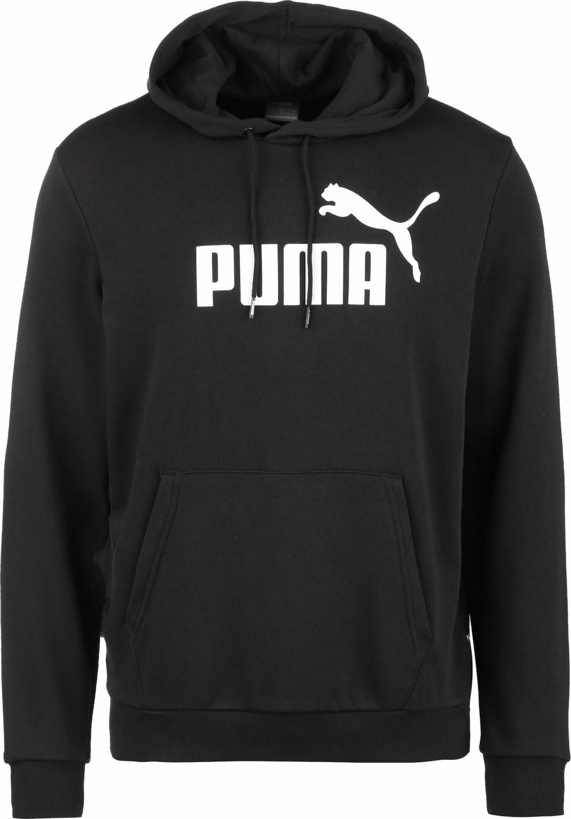 PUMA Sportovní mikina černá / bílá