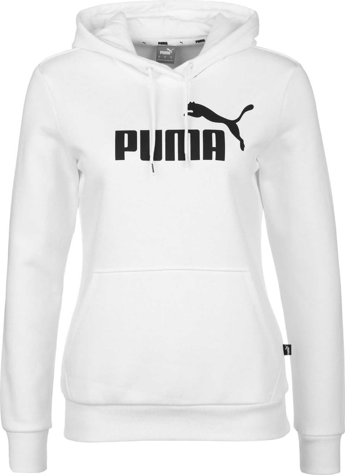 PUMA Sportovní mikina černá / bílá