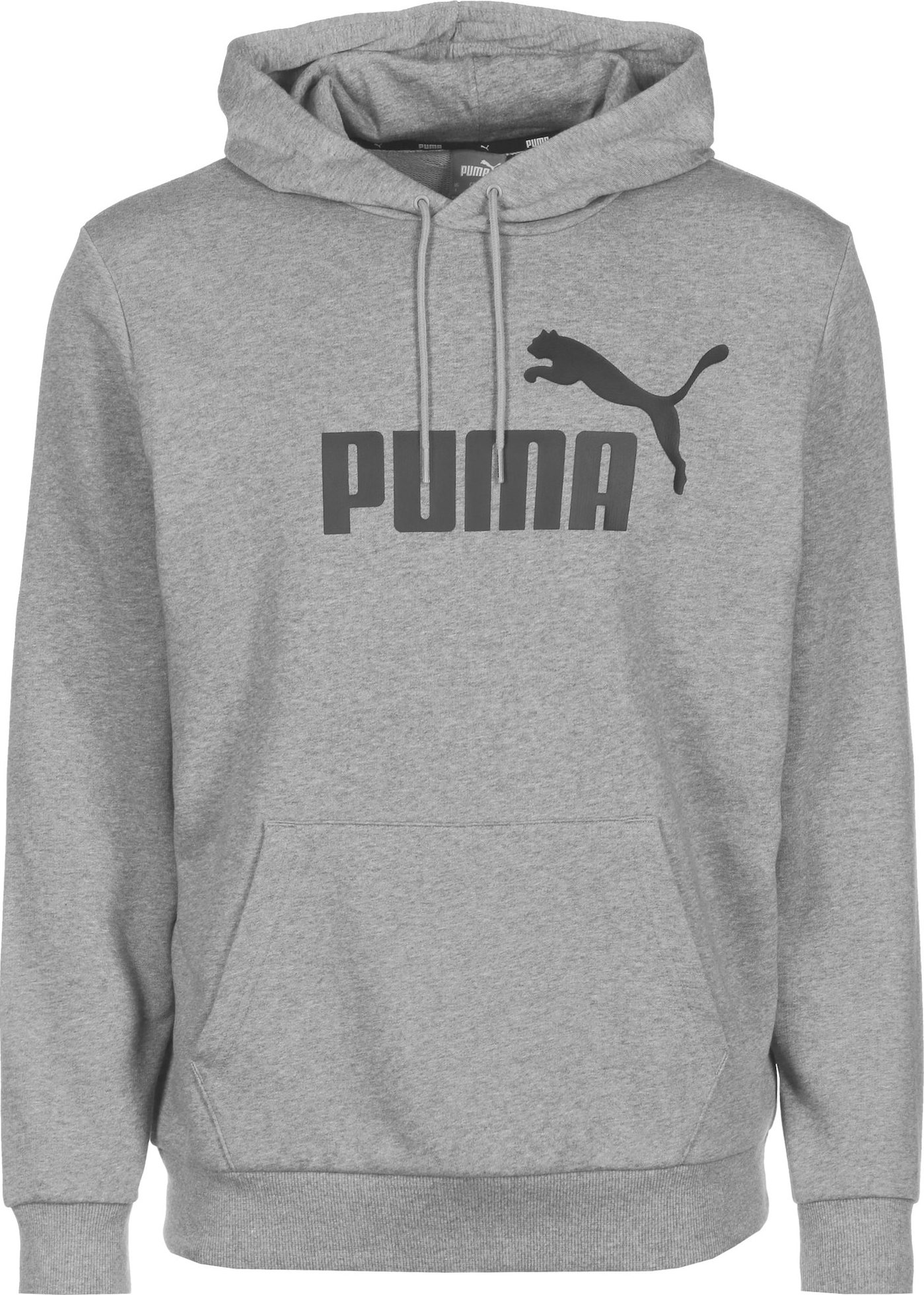 PUMA Sportovní mikina šedý melír / černá