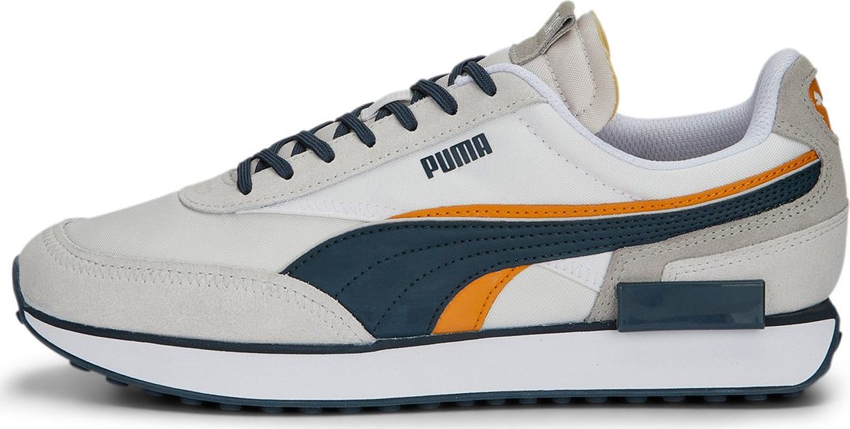 PUMA Tenisky 'Future Rider Double' šedá / antracitová / oranžová / bílá