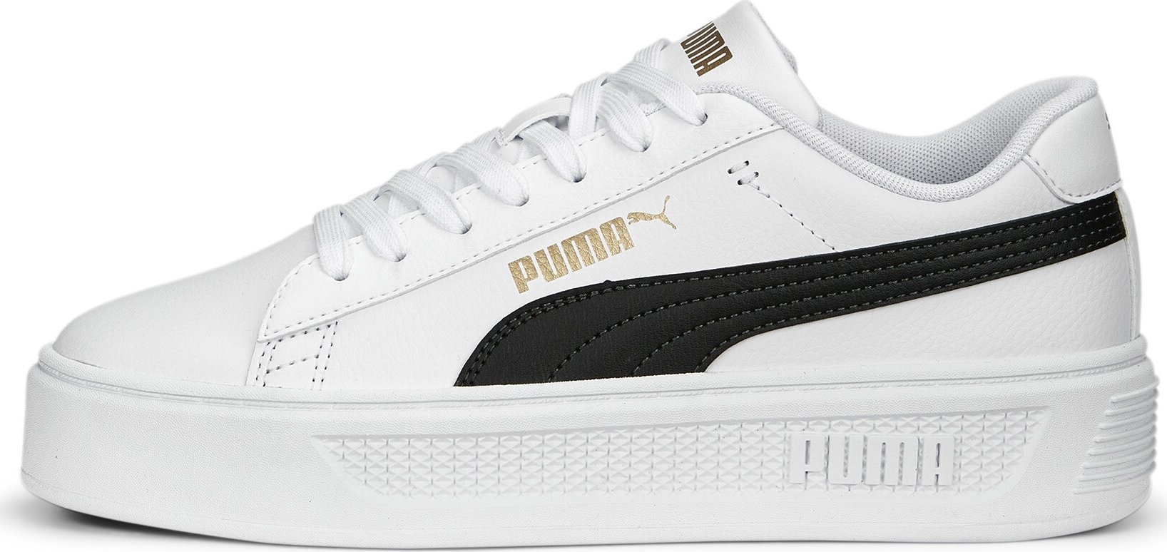 PUMA Tenisky 'Smash' zlatá / černá / bílá