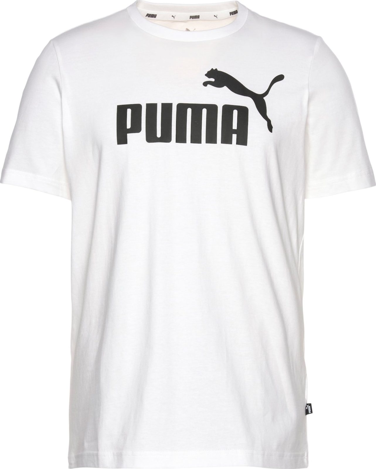 PUMA Funkční tričko černá / bílá