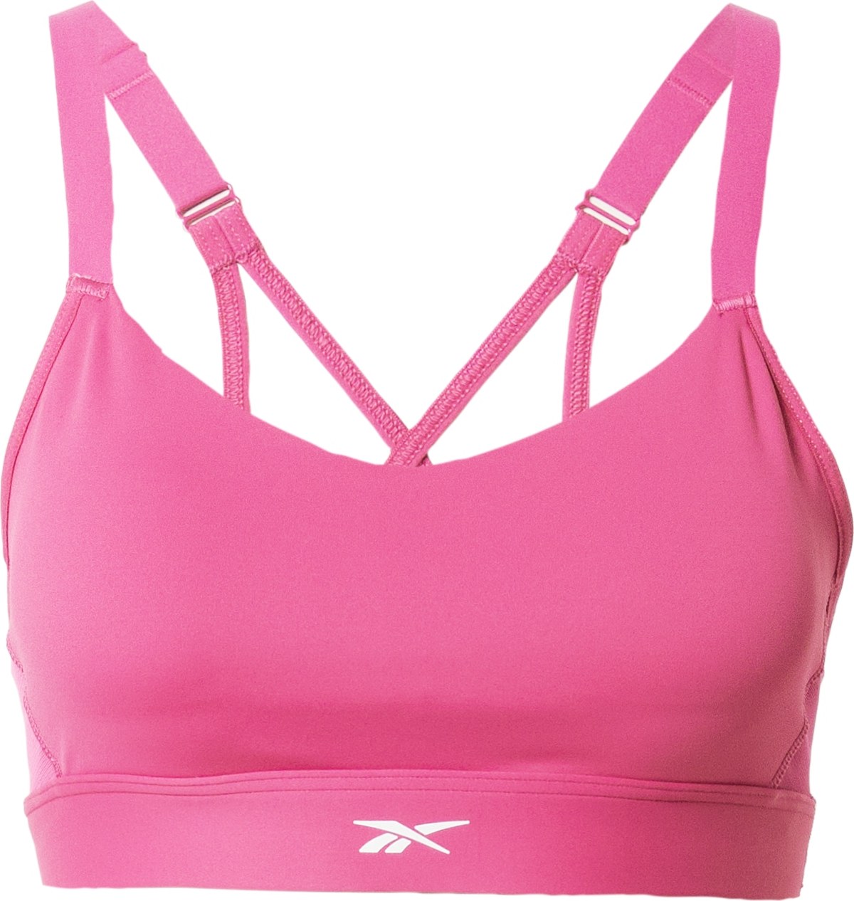 Reebok Sport Sportovní podprsenka pink / bílá