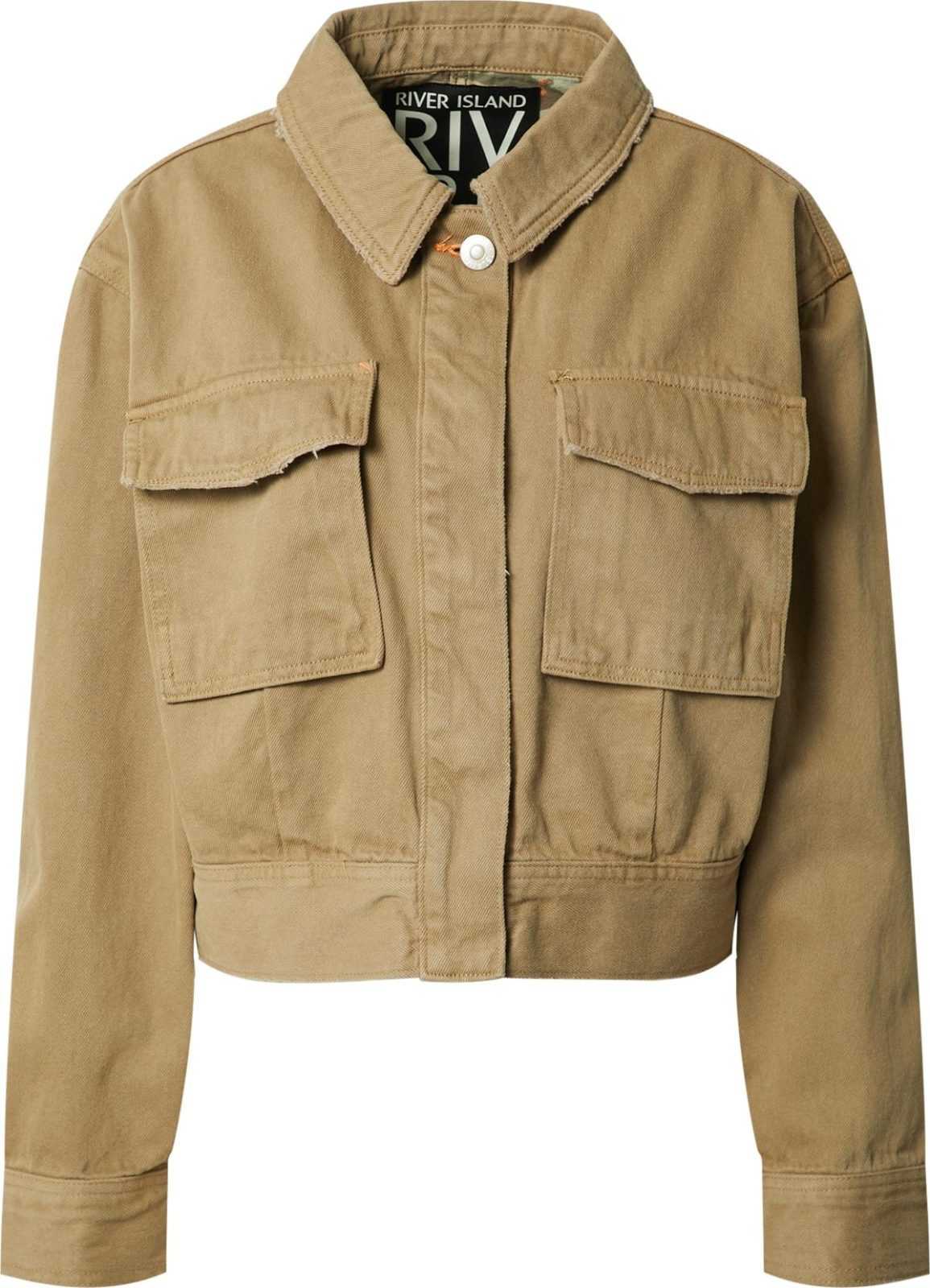 River Island Přechodná bunda khaki