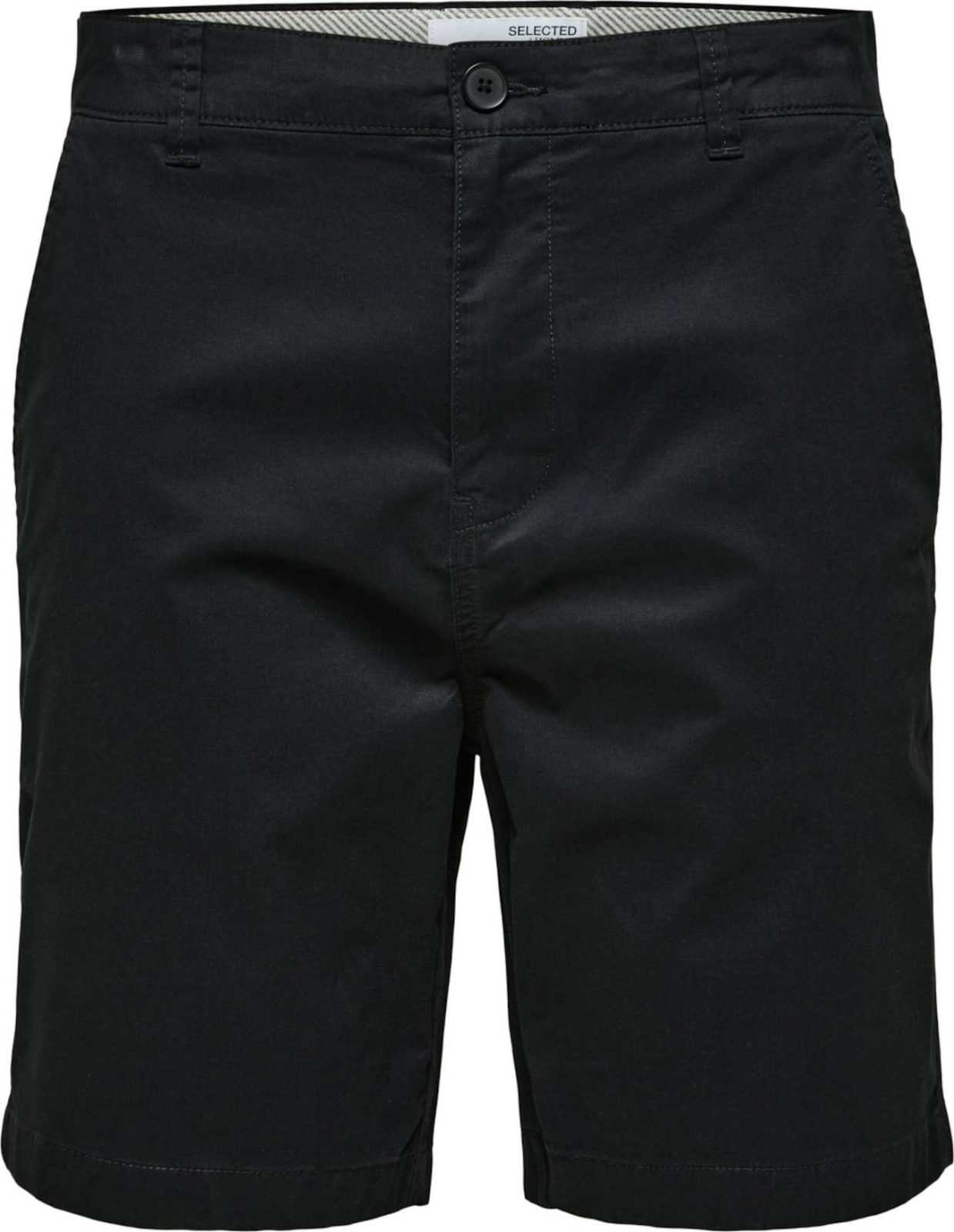 SELECTED HOMME Chino kalhoty černá