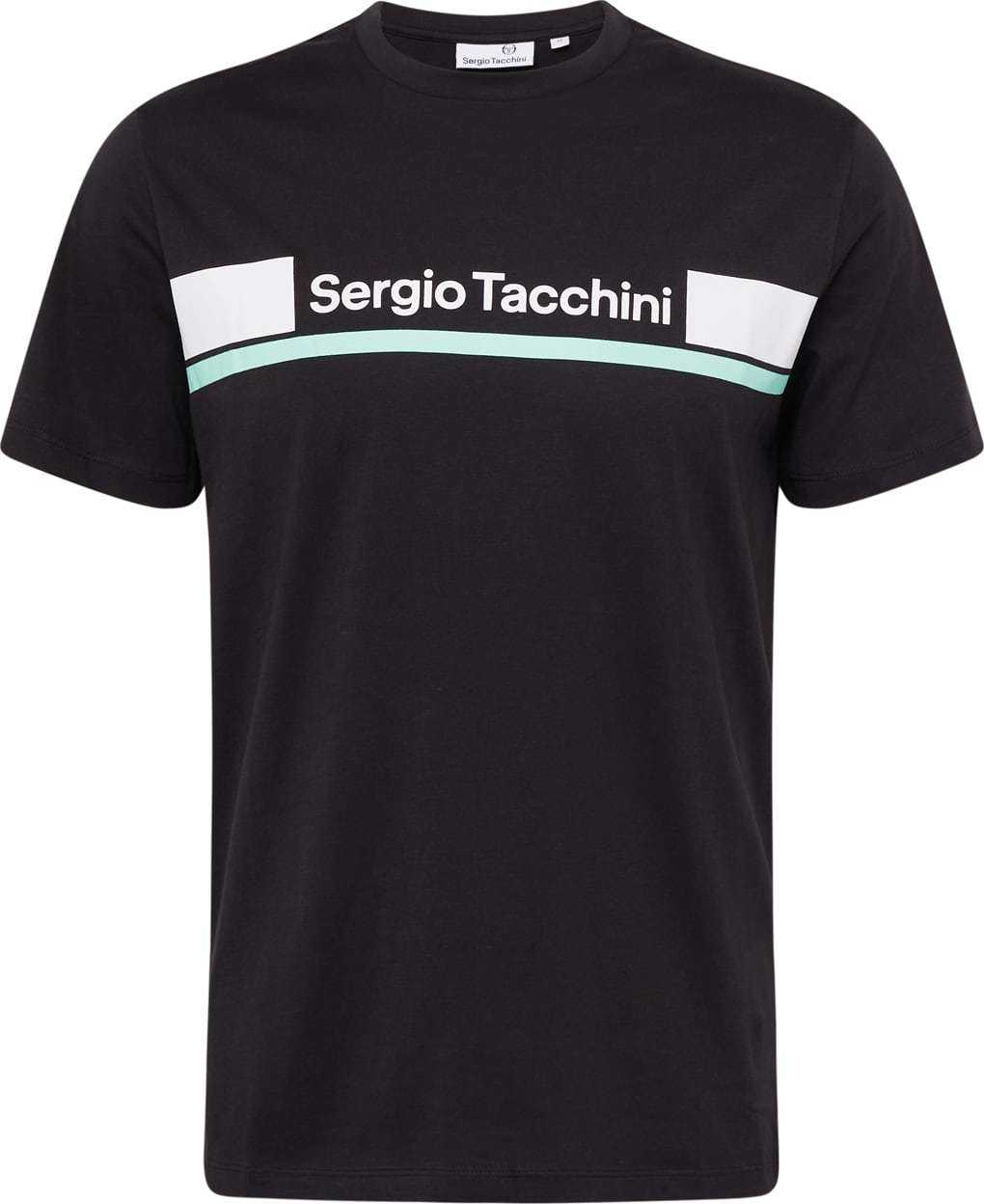 Sergio Tacchini Tričko 'JARED' světlemodrá / černá / bílá