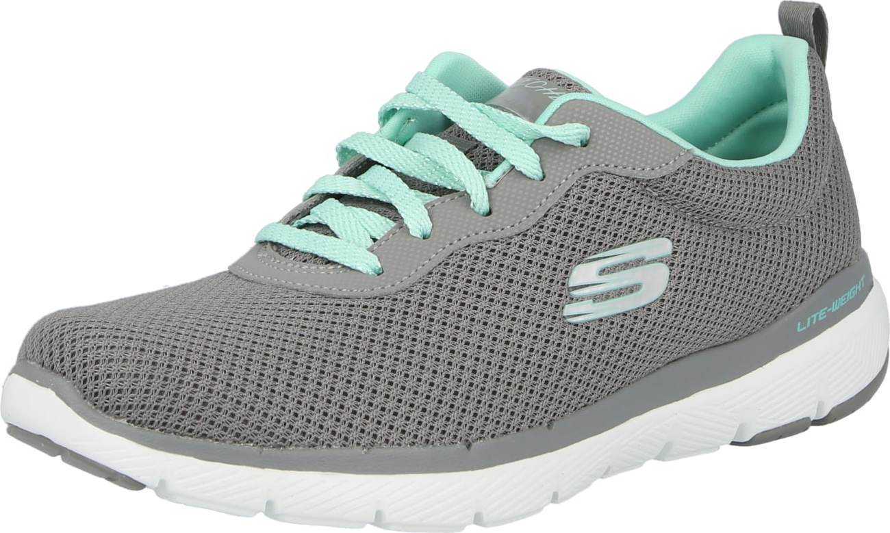 SKECHERS Tenisky aqua modrá / šedá