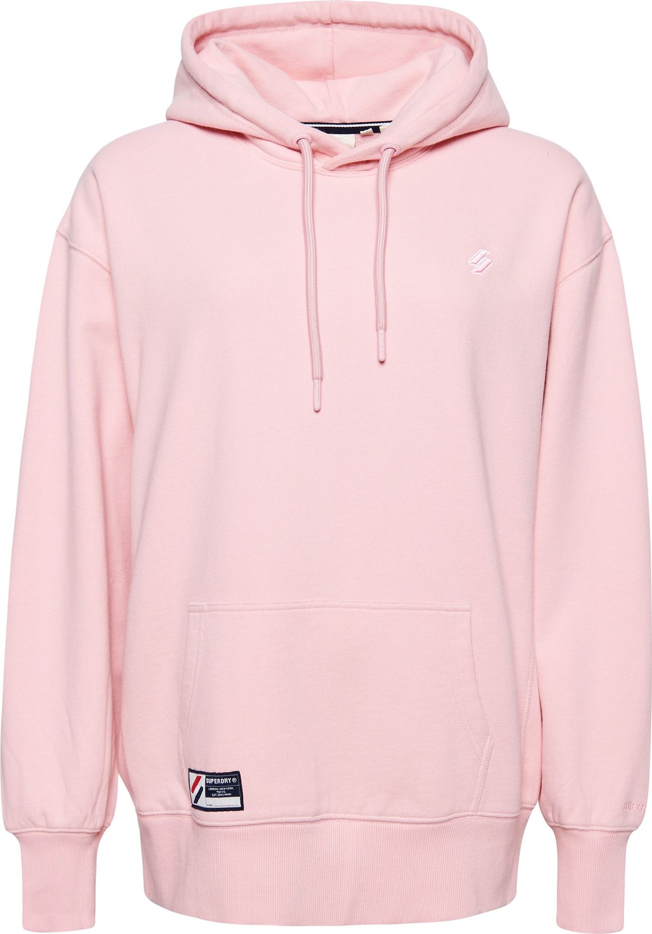 Superdry Mikina modrá / pink / červená / bílá