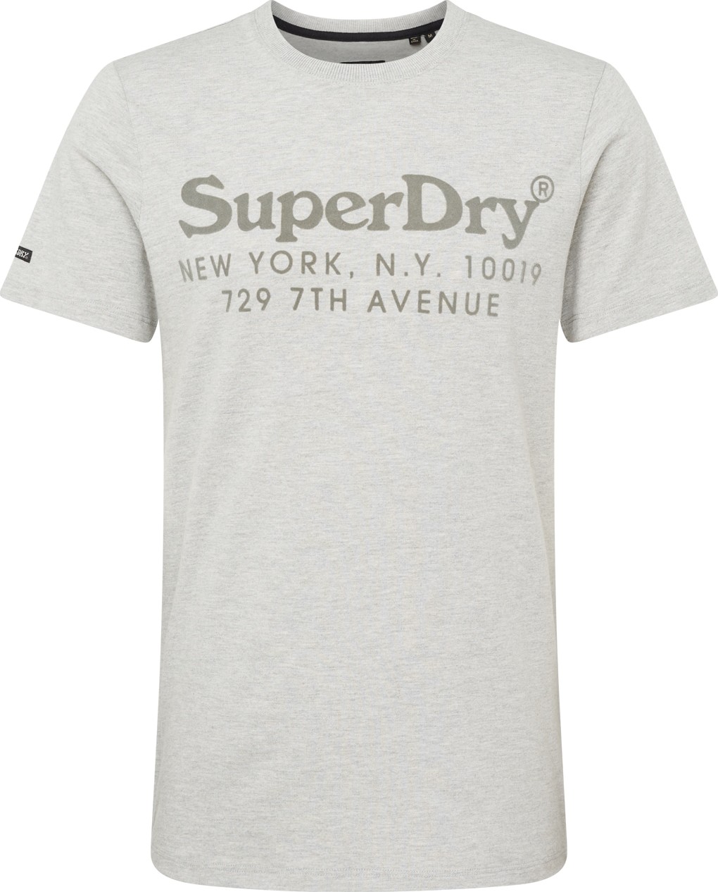 Superdry Tričko světle šedá / tmavě šedá