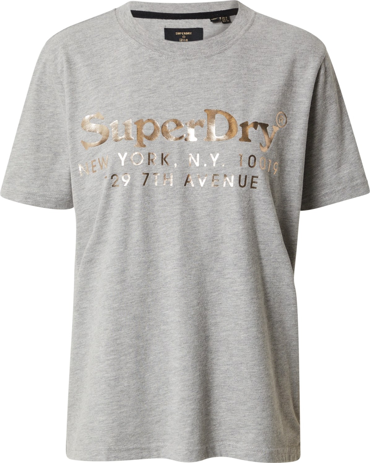 Superdry Tričko zlatá / šedá