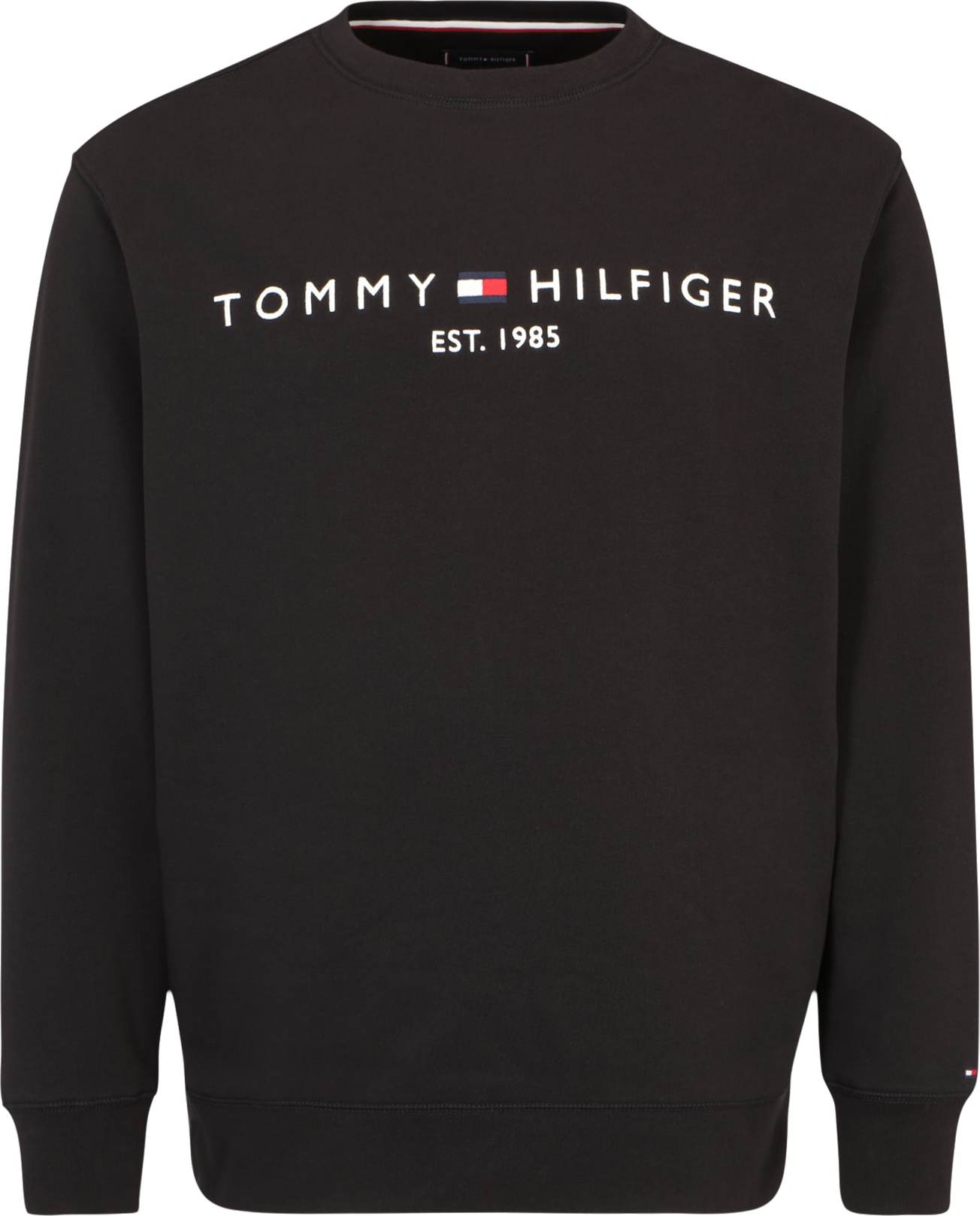 Tommy Hilfiger Big & Tall Mikina černá / bílá