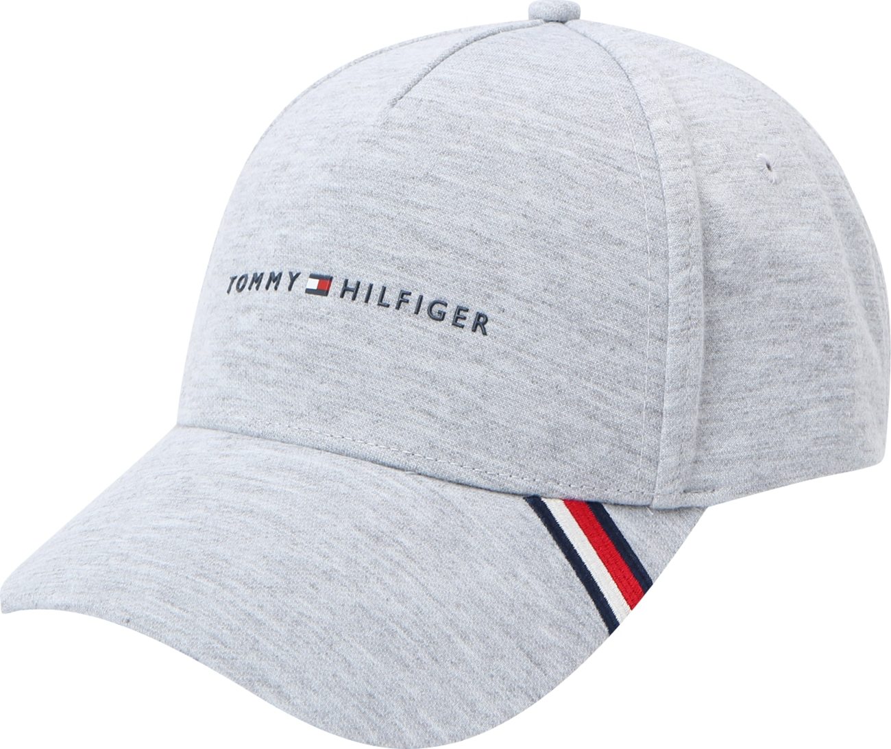 TOMMY HILFIGER Kšiltovka námořnická modř / šedý melír / červená / bílá