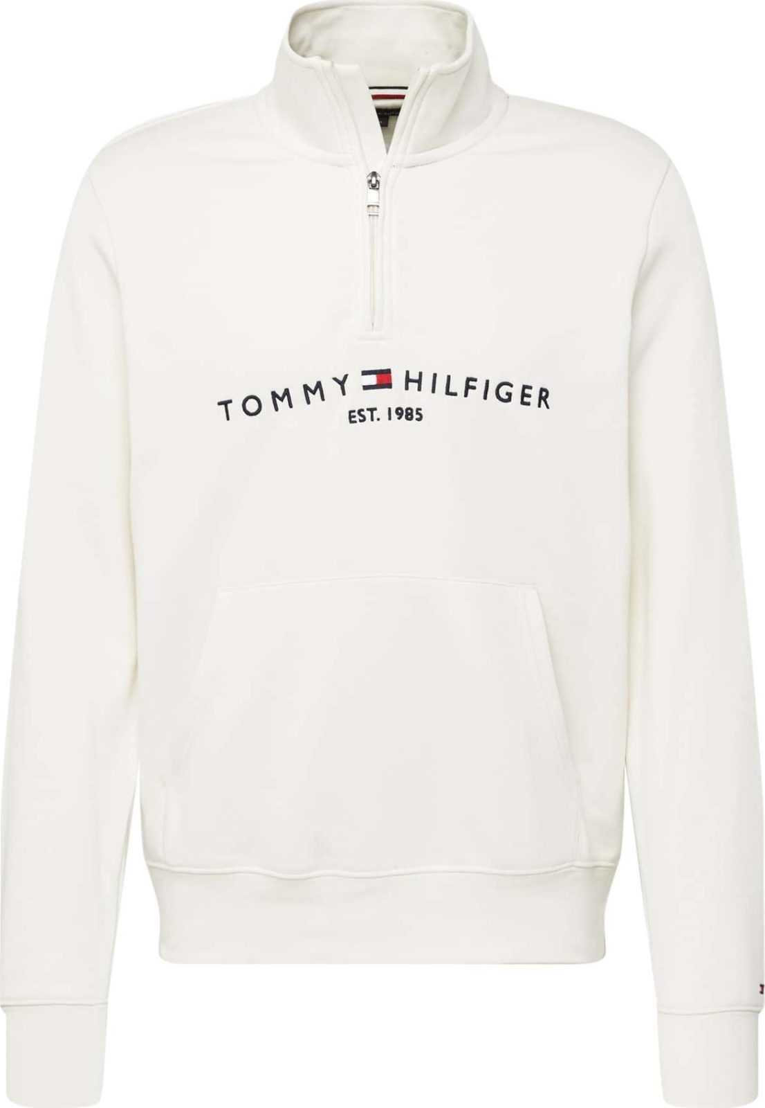 TOMMY HILFIGER Mikina námořnická modř / červená / bílá