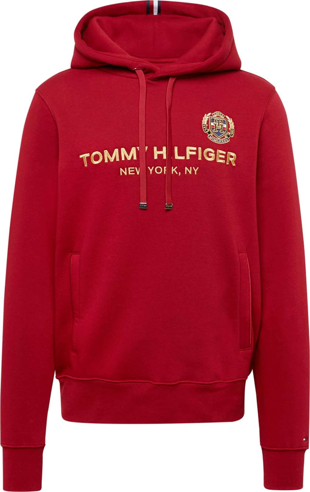 TOMMY HILFIGER Mikina námořnická modř / zlatá / červená / bílá