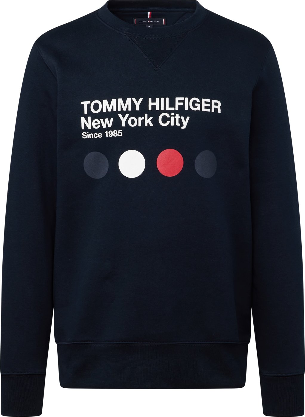 TOMMY HILFIGER Mikina 'Metro' noční modrá / červená / bílá