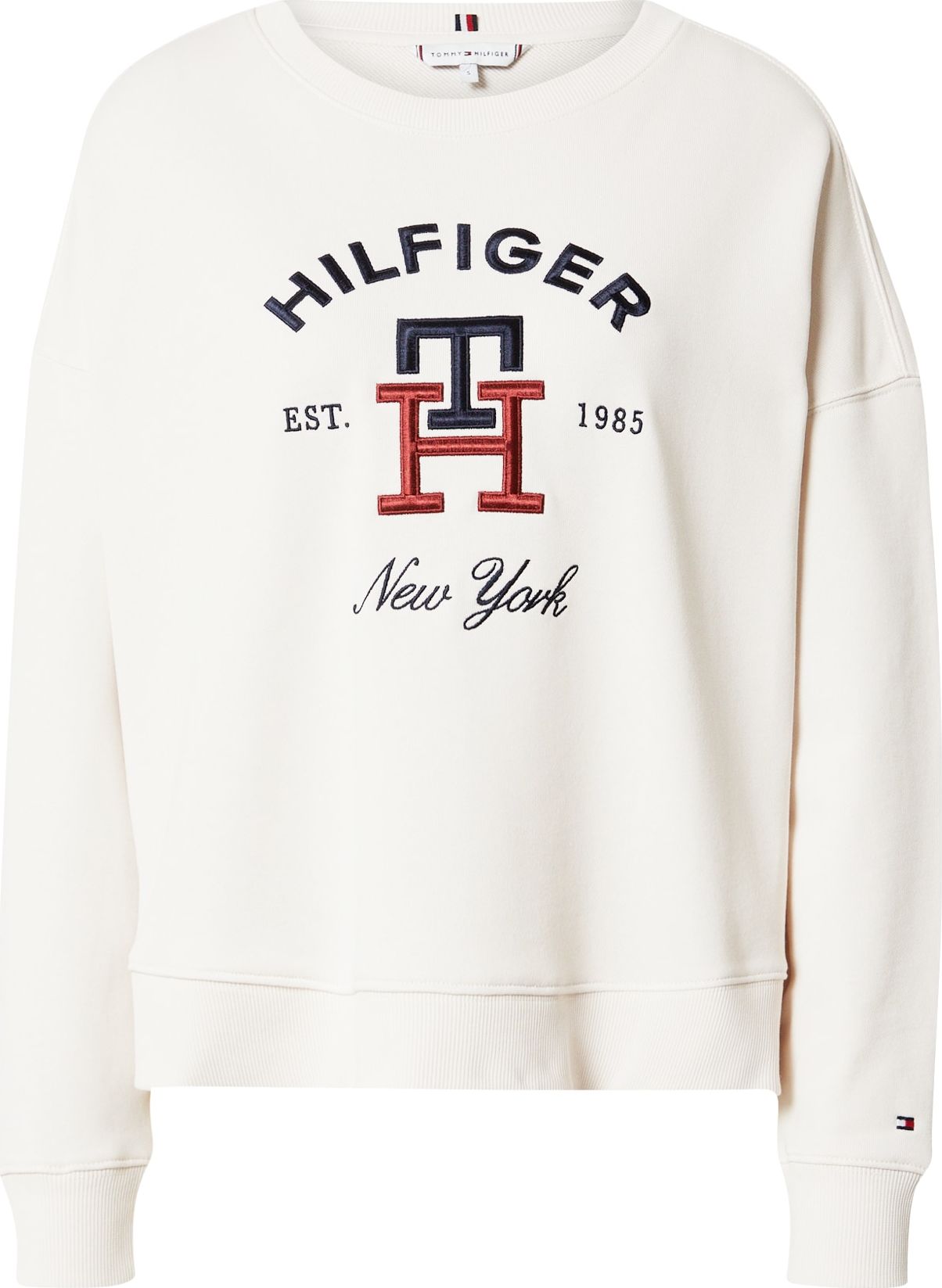 TOMMY HILFIGER Mikina námořnická modř / červená / bílá