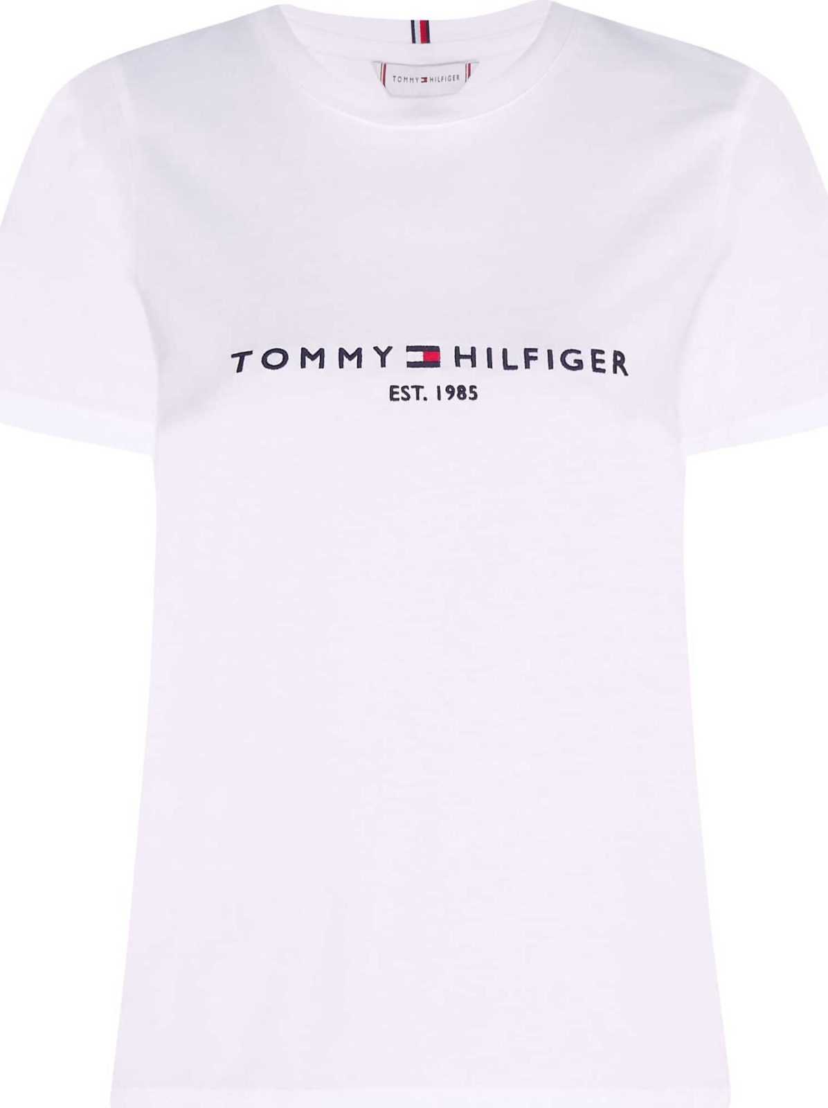 TOMMY HILFIGER Tričko námořnická modř / červená / bílá