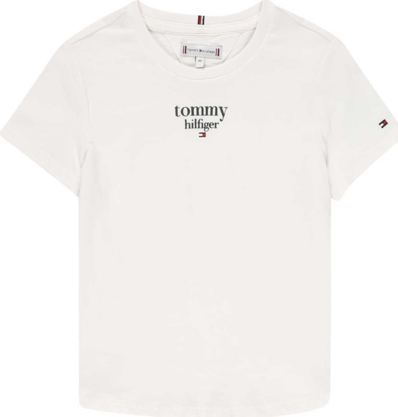 TOMMY HILFIGER Tričko námořnická modř / červená / černá / bílá