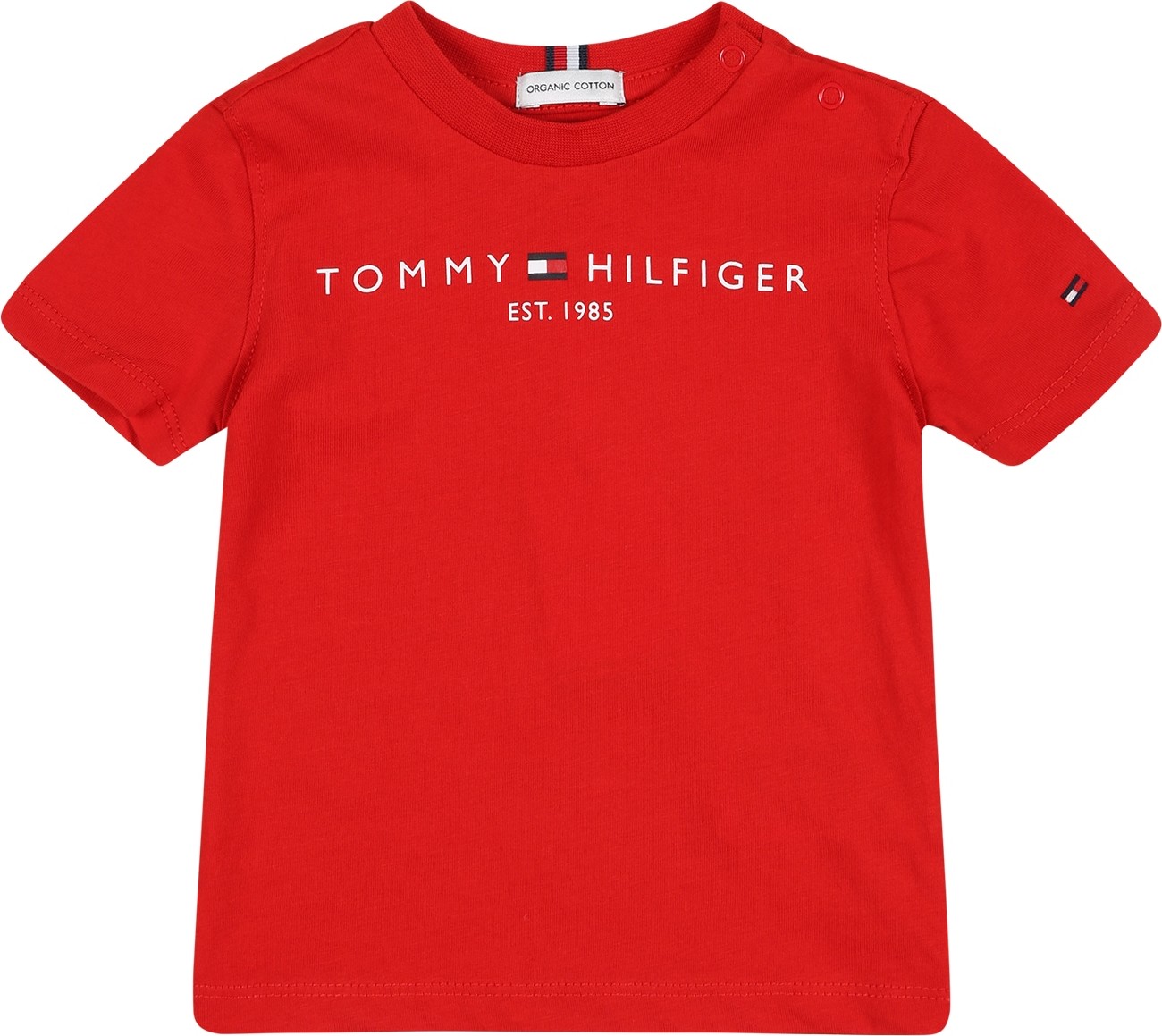 TOMMY HILFIGER Tričko námořnická modř / červená / bílá