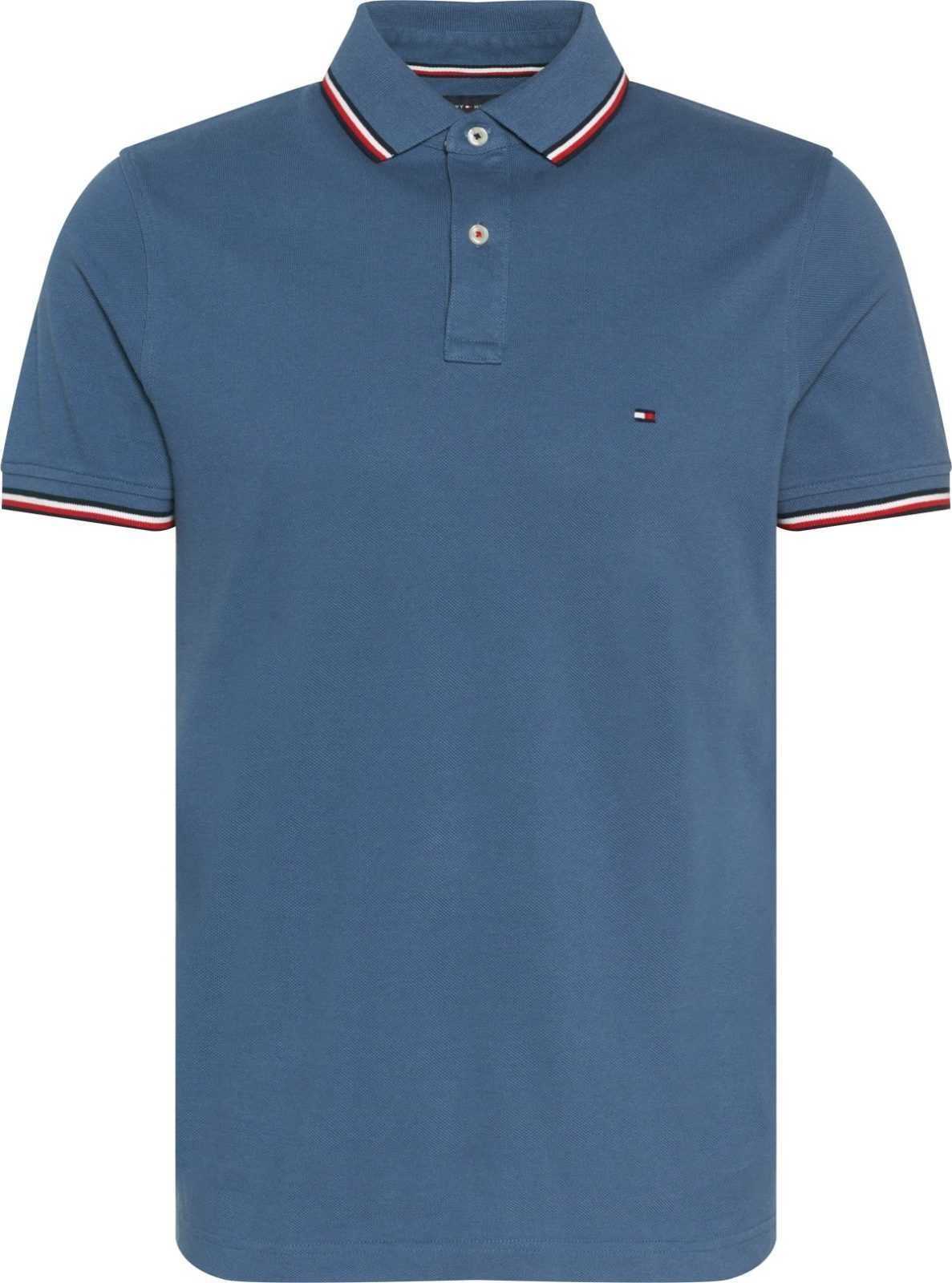 TOMMY HILFIGER Tričko marine modrá / chladná modrá / červená / bílá