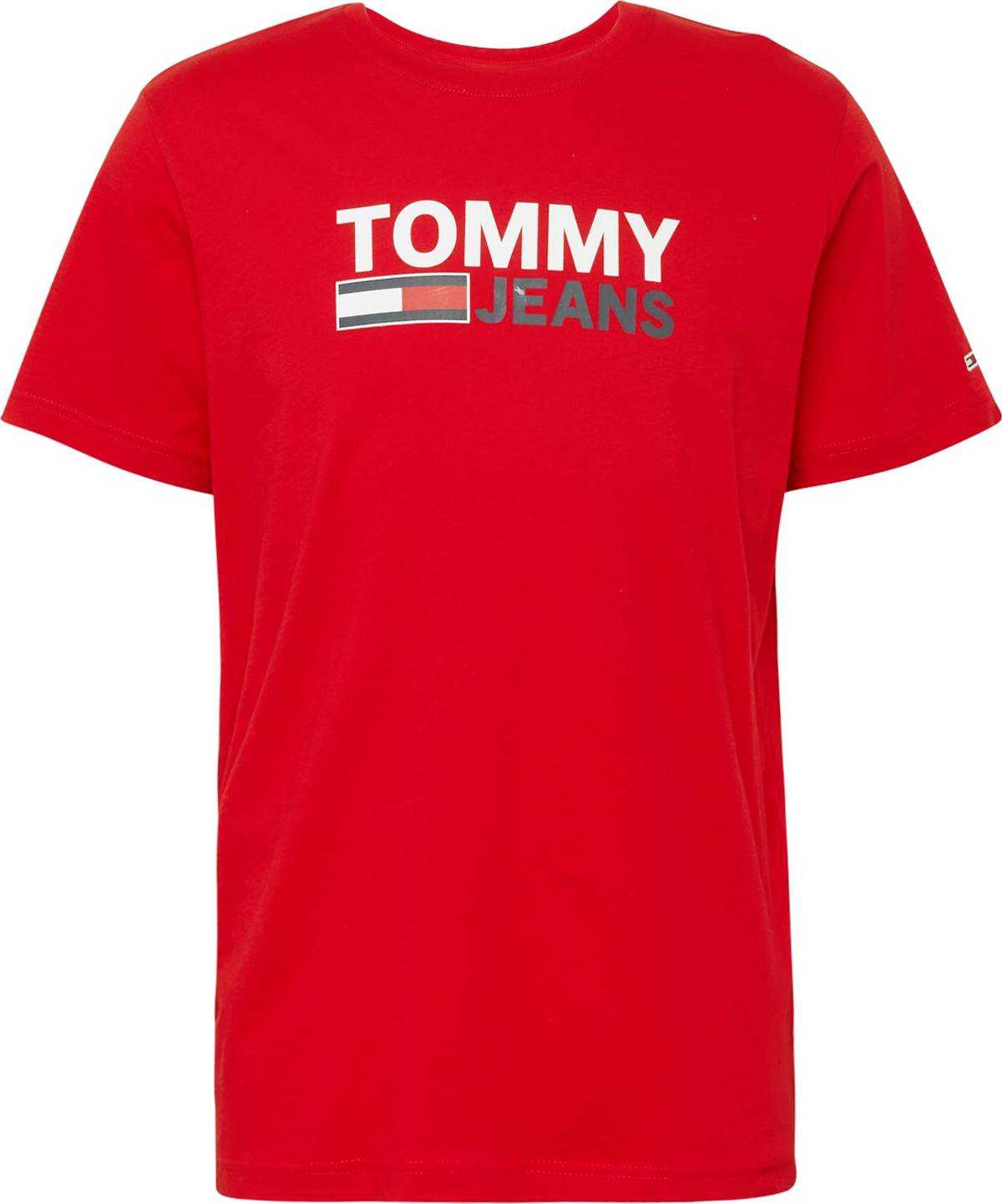 TOMMY HILFIGER Tričko marine modrá / červená / bílá