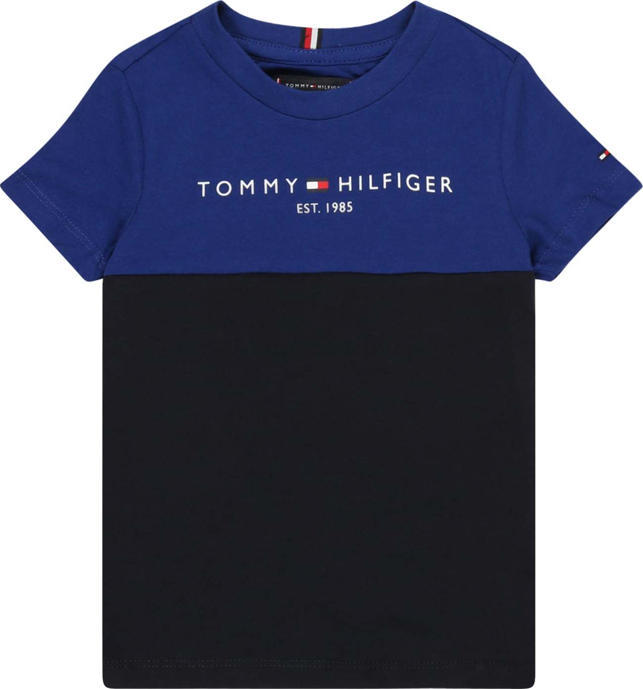 TOMMY HILFIGER Tričko námořnická modř / ultramarínová modř / jasně červená / bílá