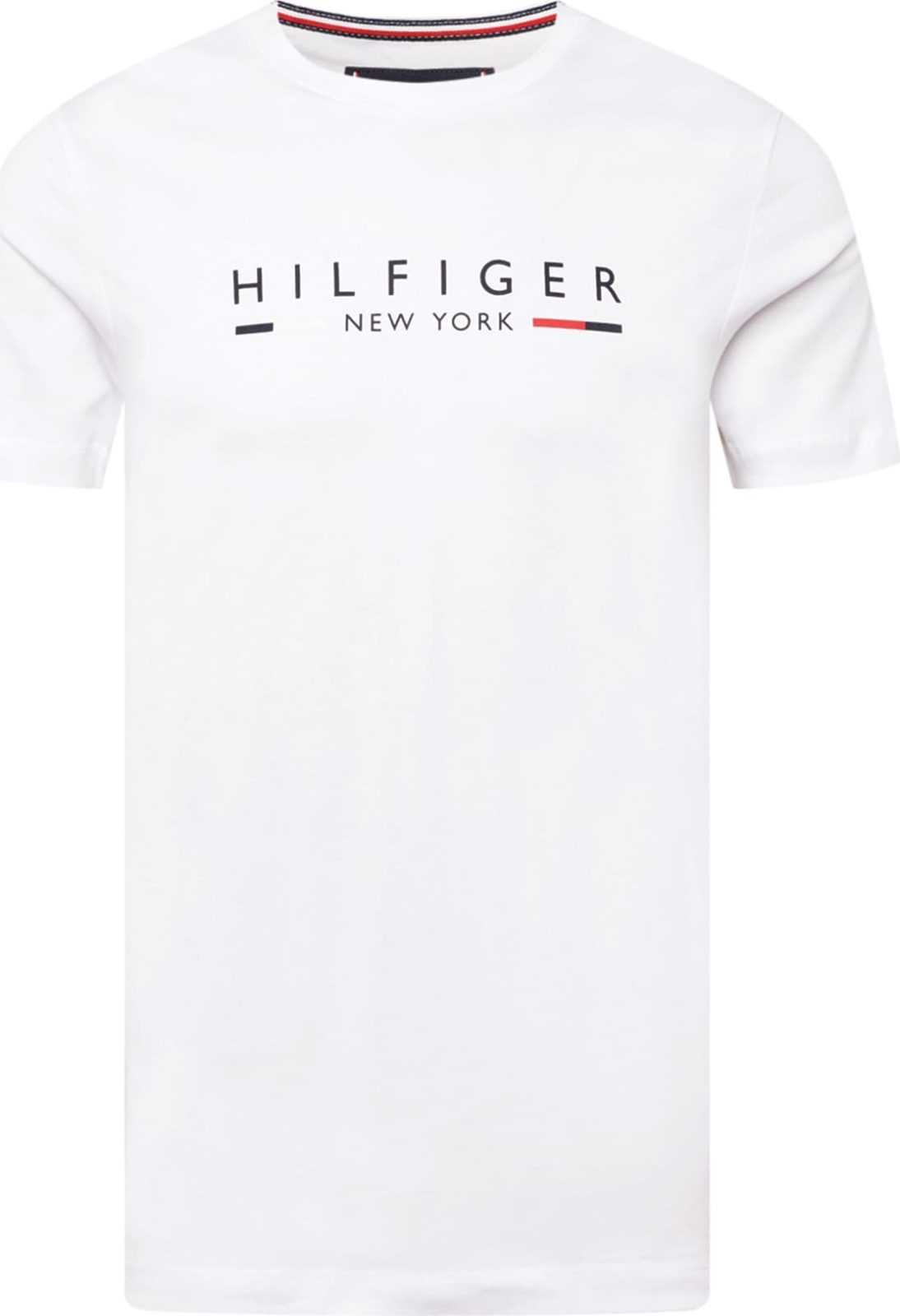 TOMMY HILFIGER Tričko 'NEW YORK' námořnická modř / červená / bílá