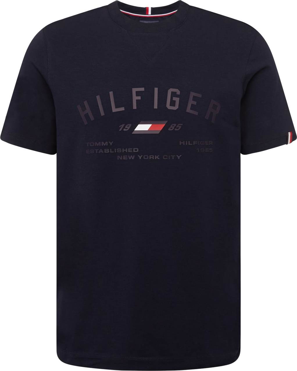 TOMMY HILFIGER Tričko noční modrá / červená / bílá