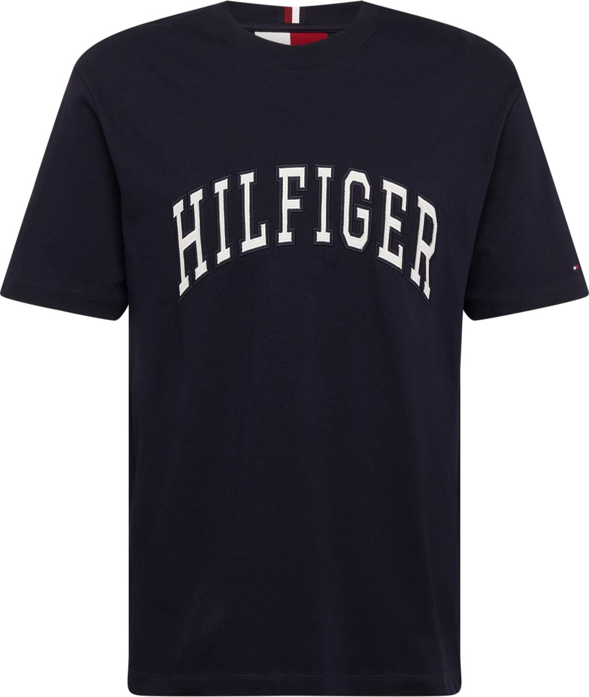 TOMMY HILFIGER Tričko tmavě modrá / bílá