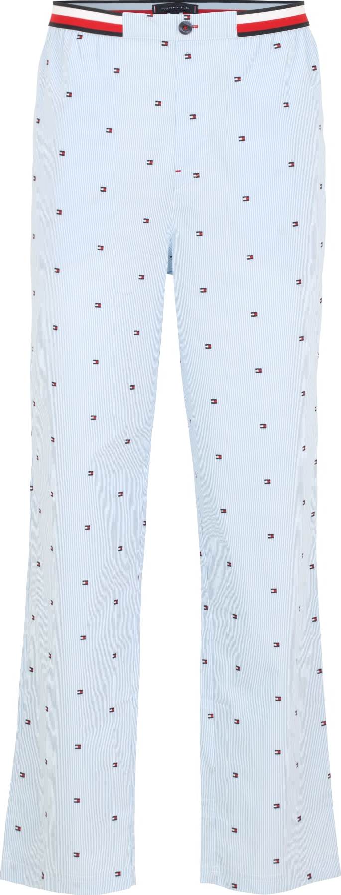 Tommy Hilfiger Underwear Pyžamové kalhoty námořnická modř / světlemodrá / červená / bílá