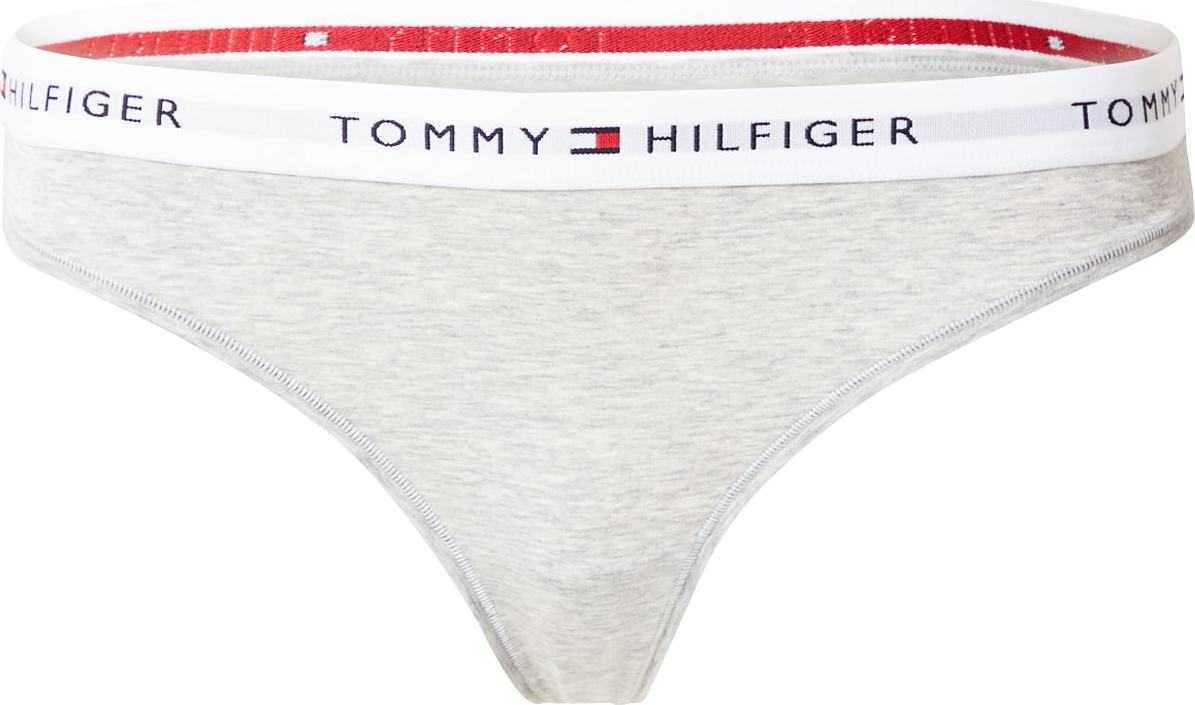 Tommy Hilfiger Underwear Tanga námořnická modř / šedý melír / červená / bílá