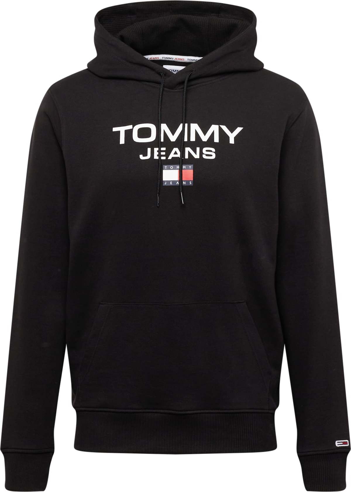 Tommy Jeans Mikina červená / černá / bílá