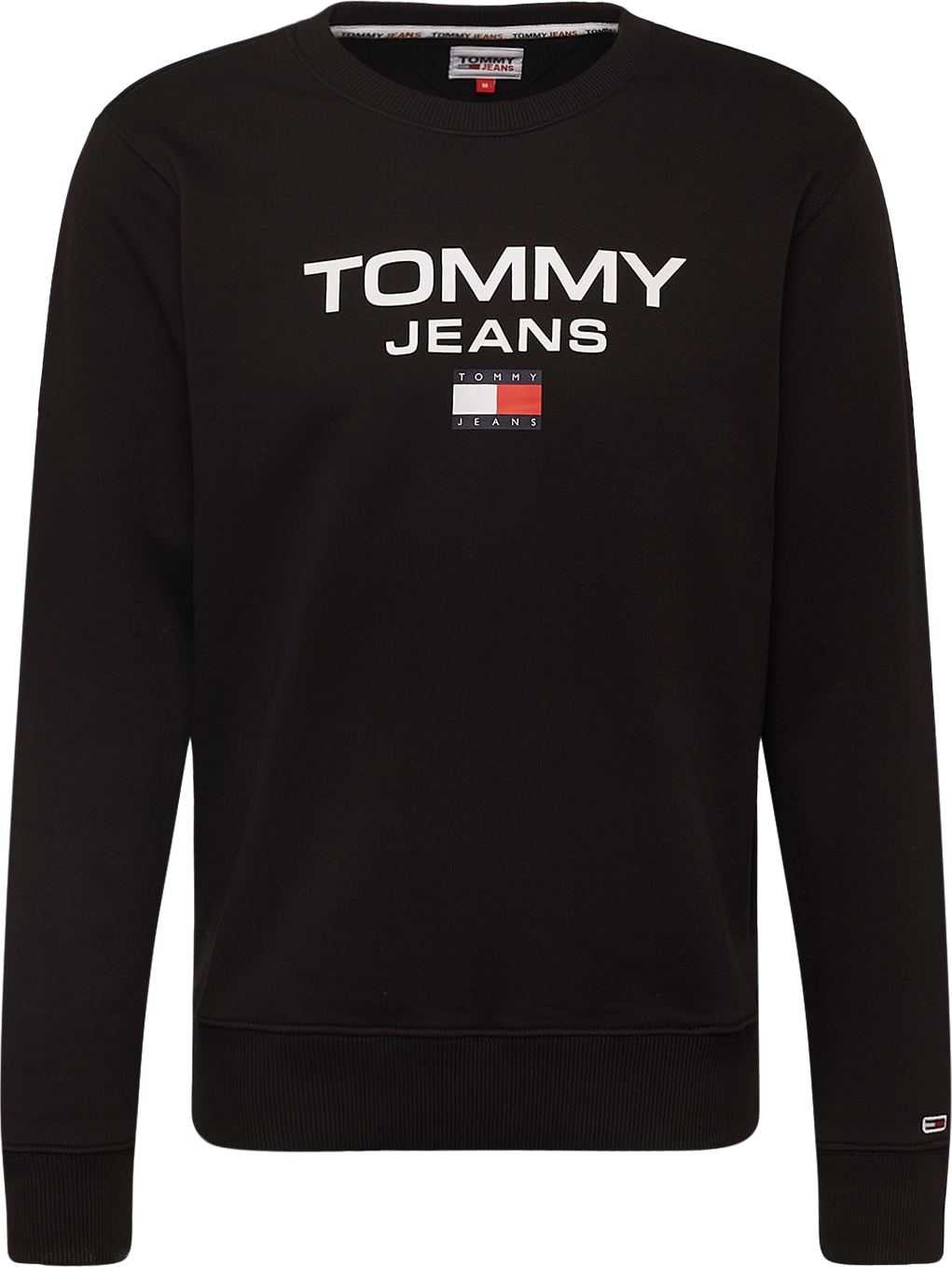 Tommy Jeans Mikina červená / grenadina / černá / bílá