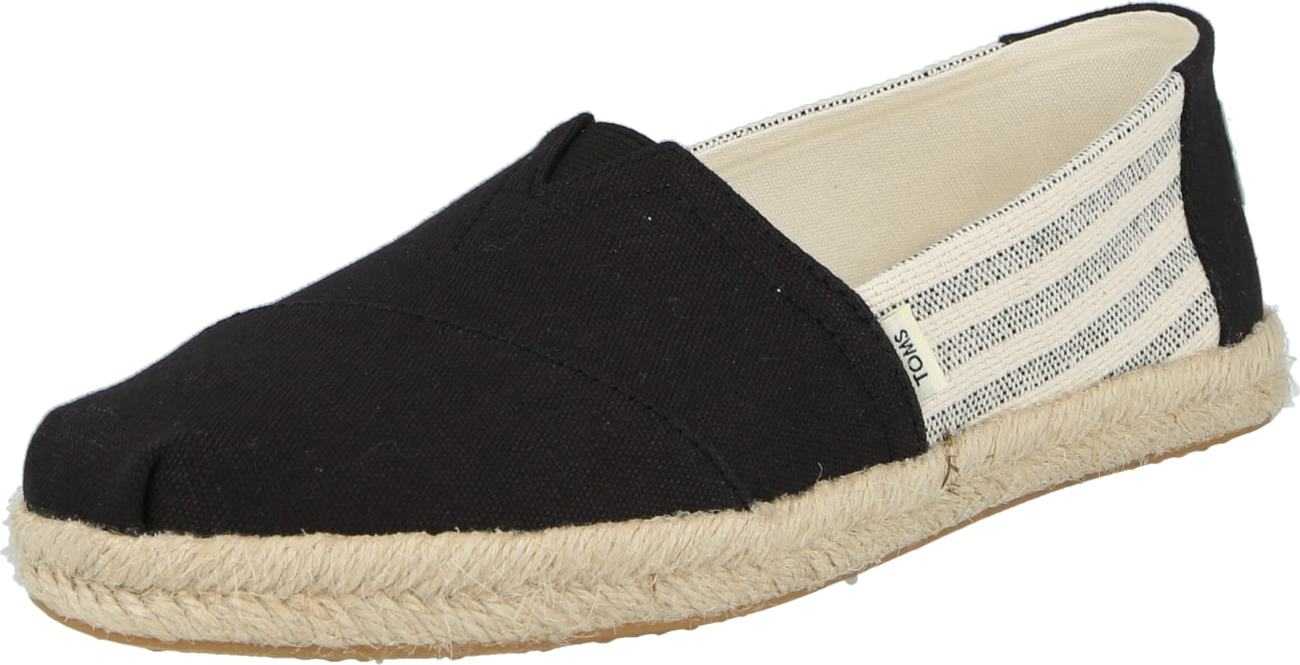 TOMS Espadrilky tmavě modrá / černá / bílá