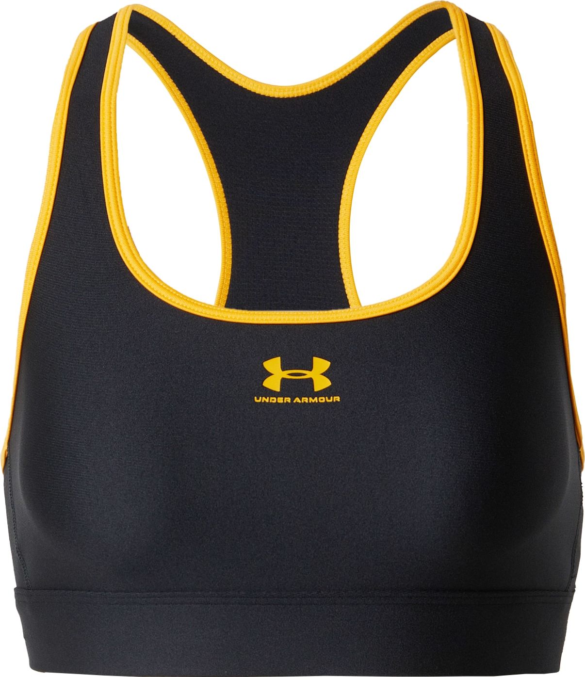 UNDER ARMOUR Sportovní podprsenka žlutá / černá