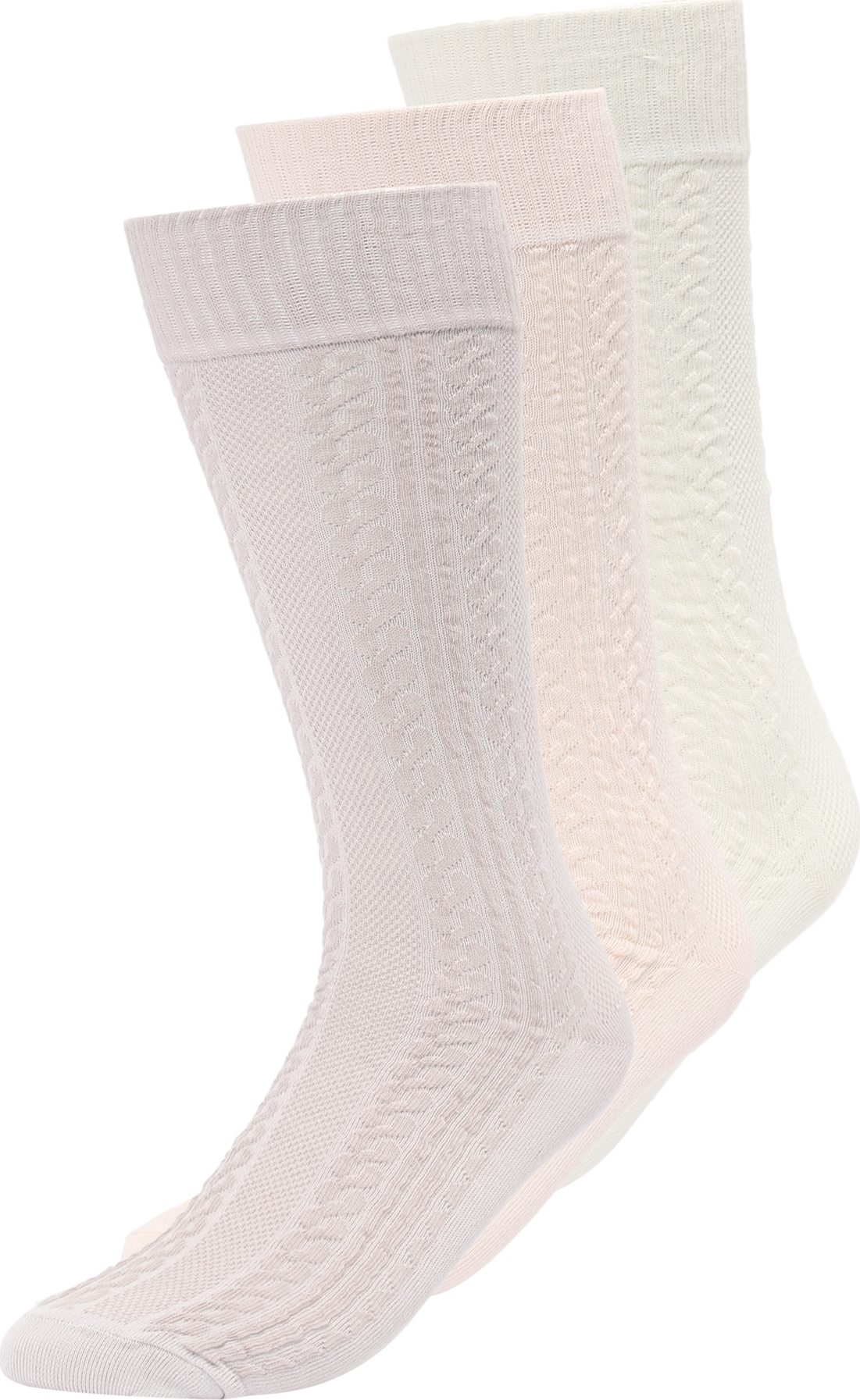 Urban Classics Ponožky kámen / pastelově růžová / barva bílé vlny