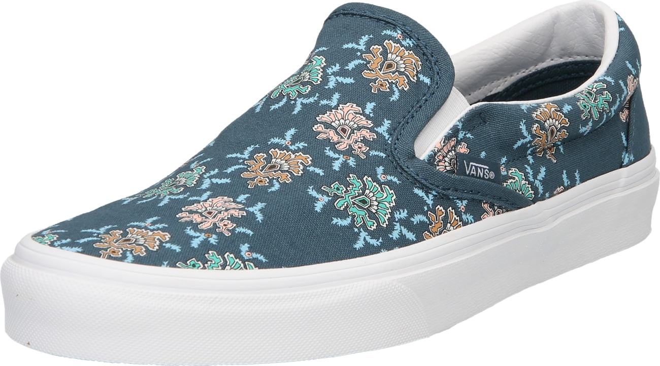 VANS Slip on boty světlemodrá / hnědá / zelená / petrolejová