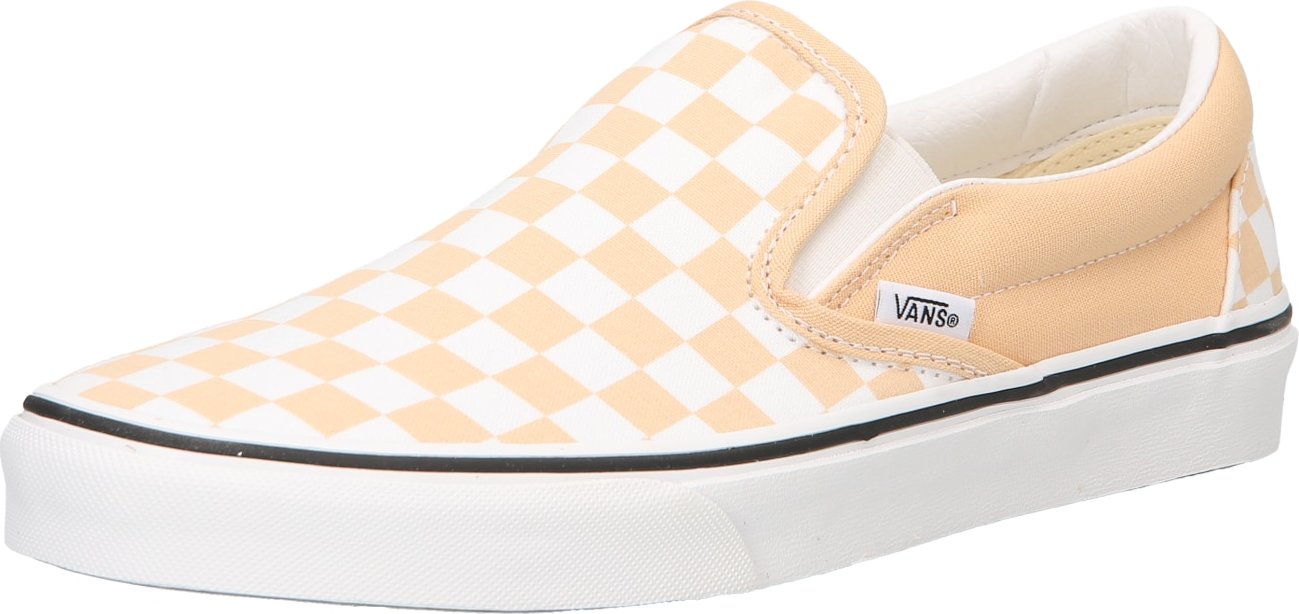 VANS Slip on boty světle hnědá / bílá