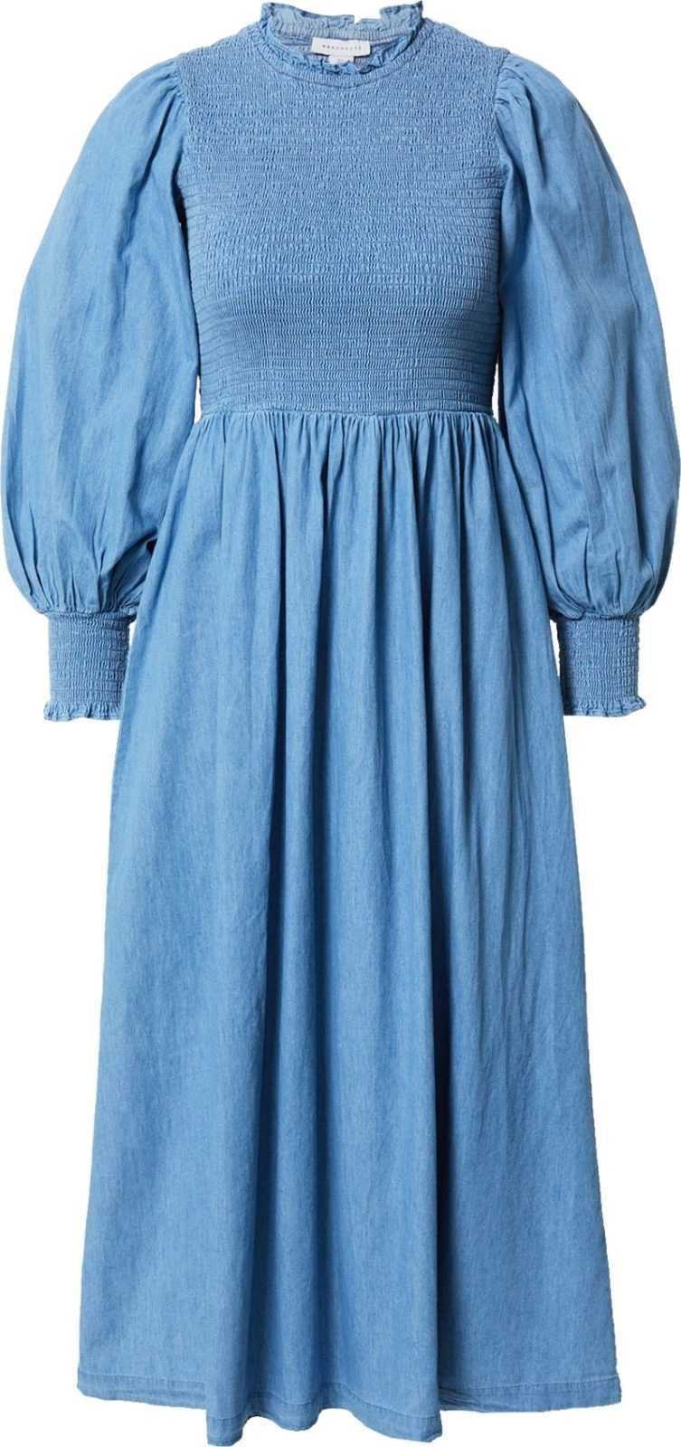 Warehouse Šaty modrá džínovina