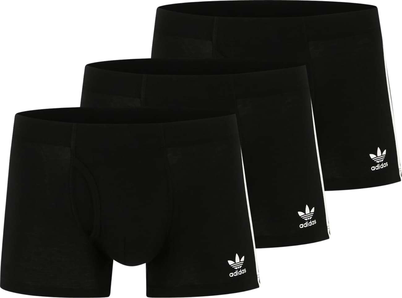 ADIDAS ORIGINALS Boxerky černá / bílá