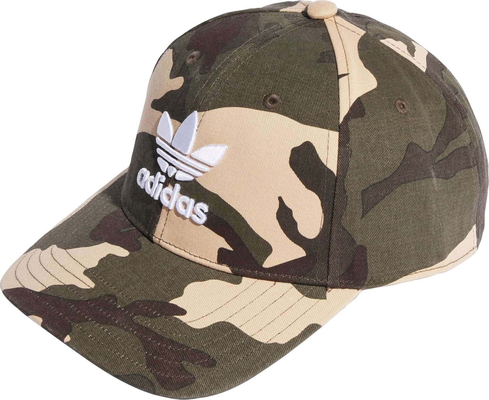 ADIDAS ORIGINALS Kšiltovka krémová / khaki / olivová