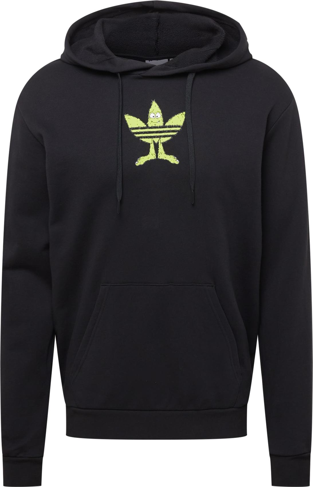 ADIDAS ORIGINALS Mikina limetková / oranžová / černá / bílá