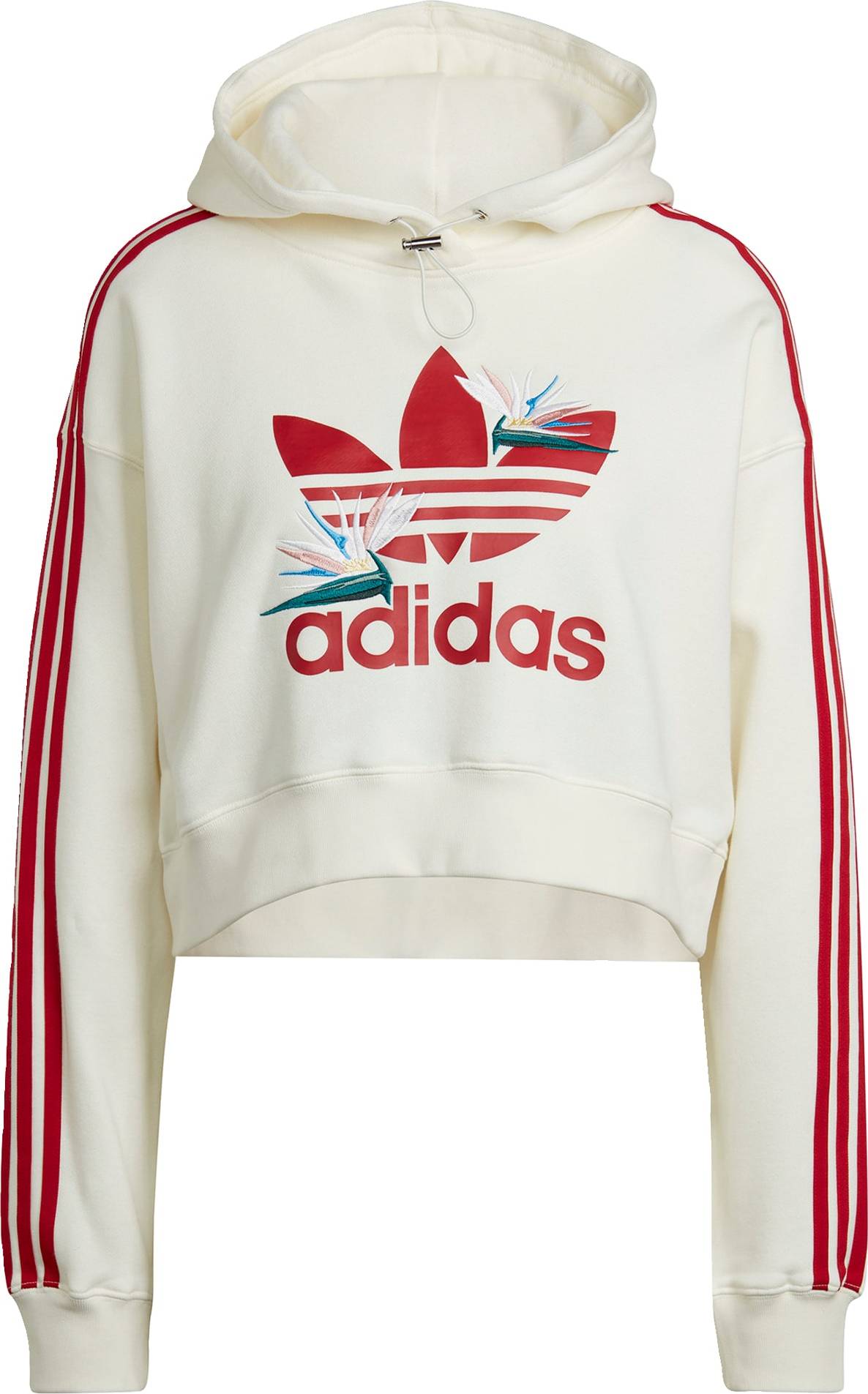 ADIDAS ORIGINALS Mikina tyrkysová / červená / barva bílé vlny