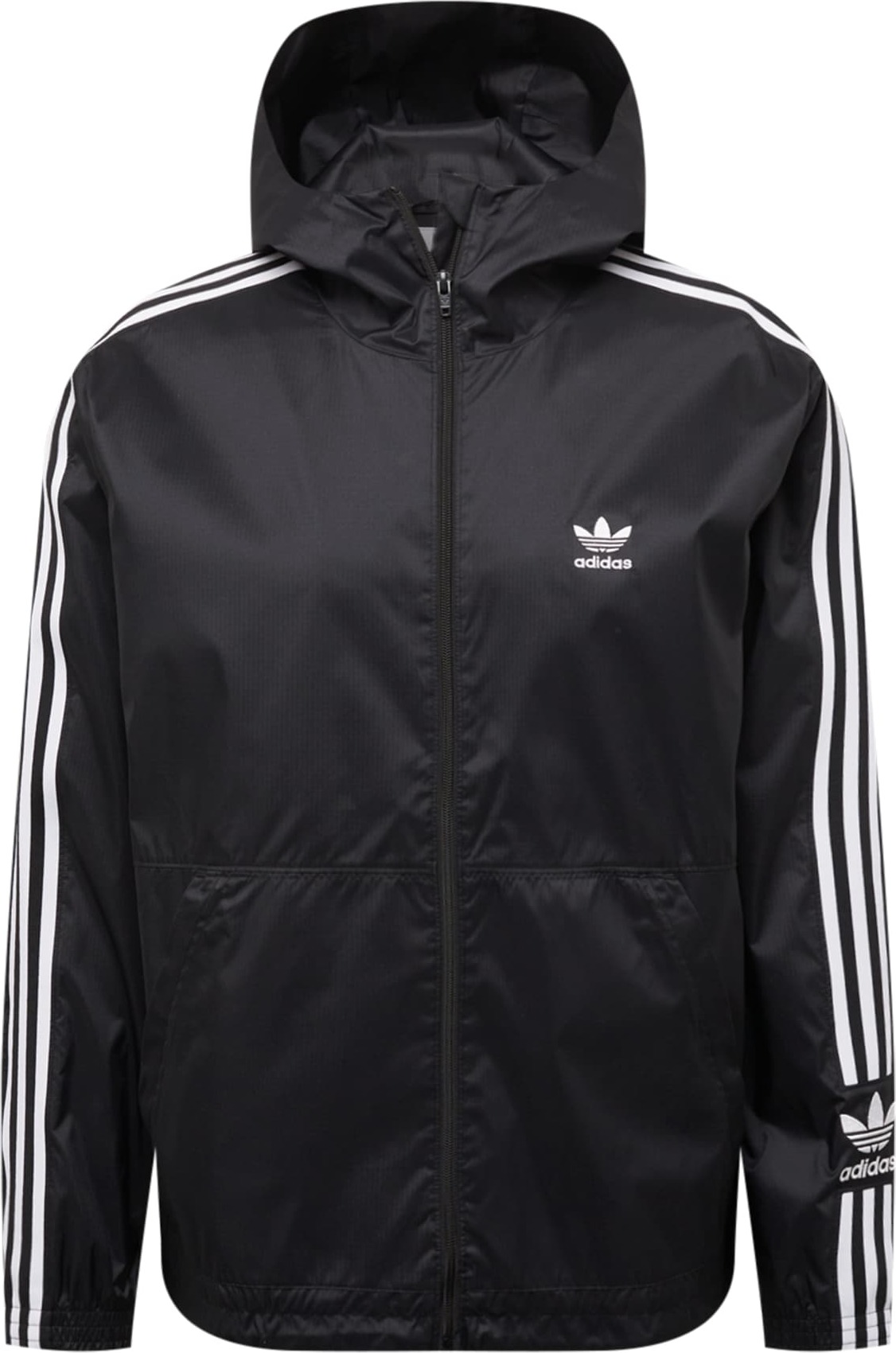 ADIDAS ORIGINALS Přechodná bunda černá / bílá