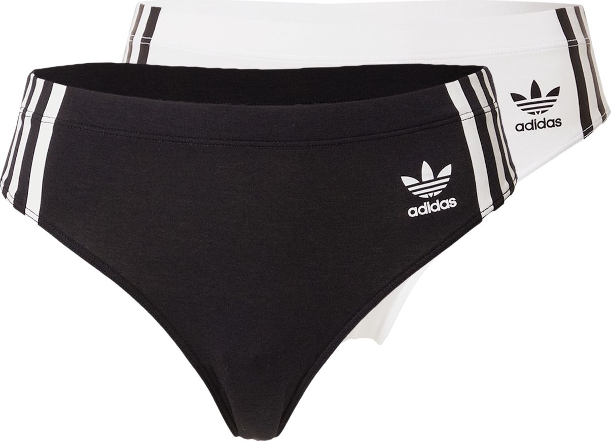 ADIDAS ORIGINALS Tanga černá / bílá