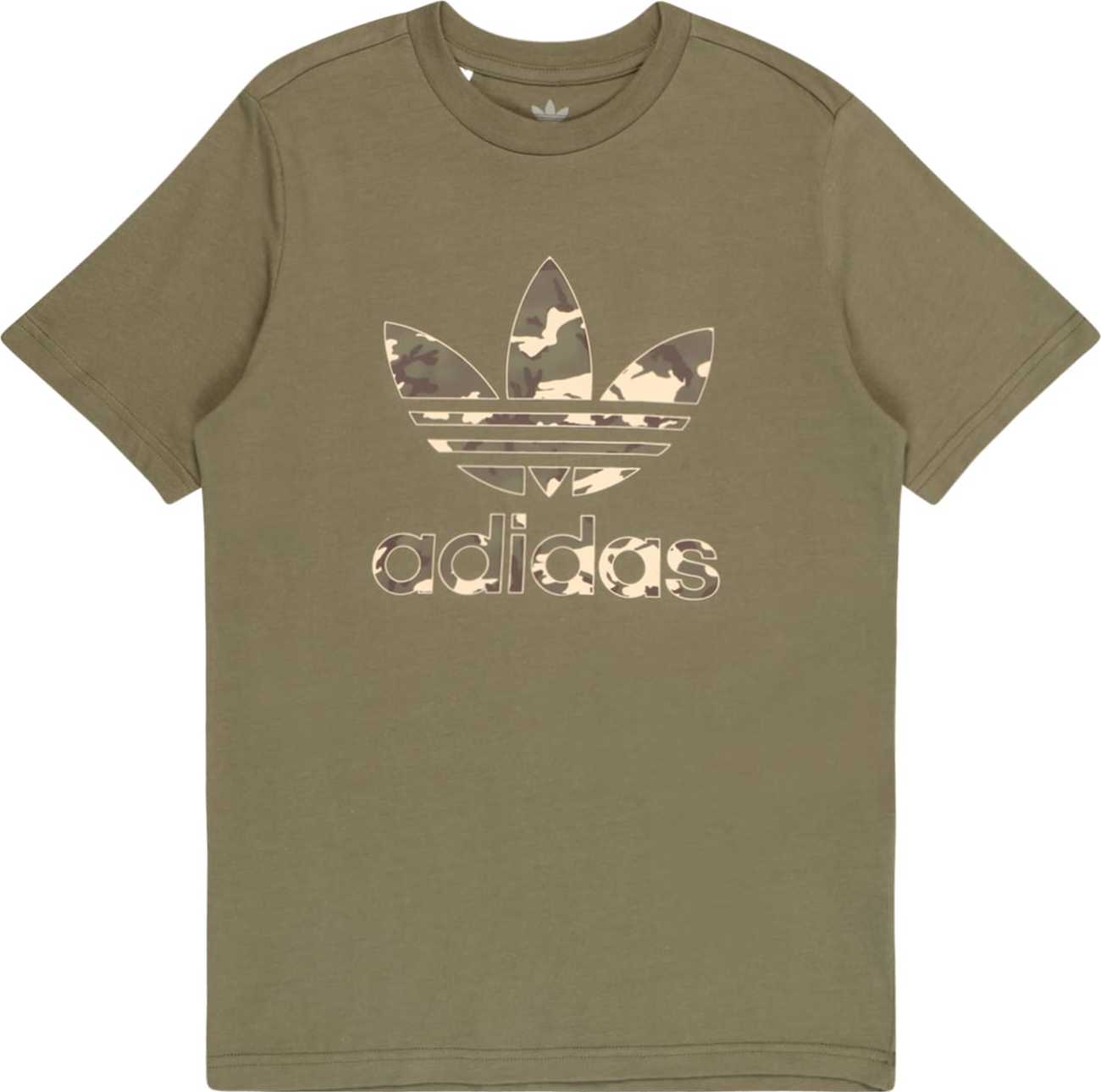 ADIDAS ORIGINALS Tričko béžová / šedobéžová / khaki