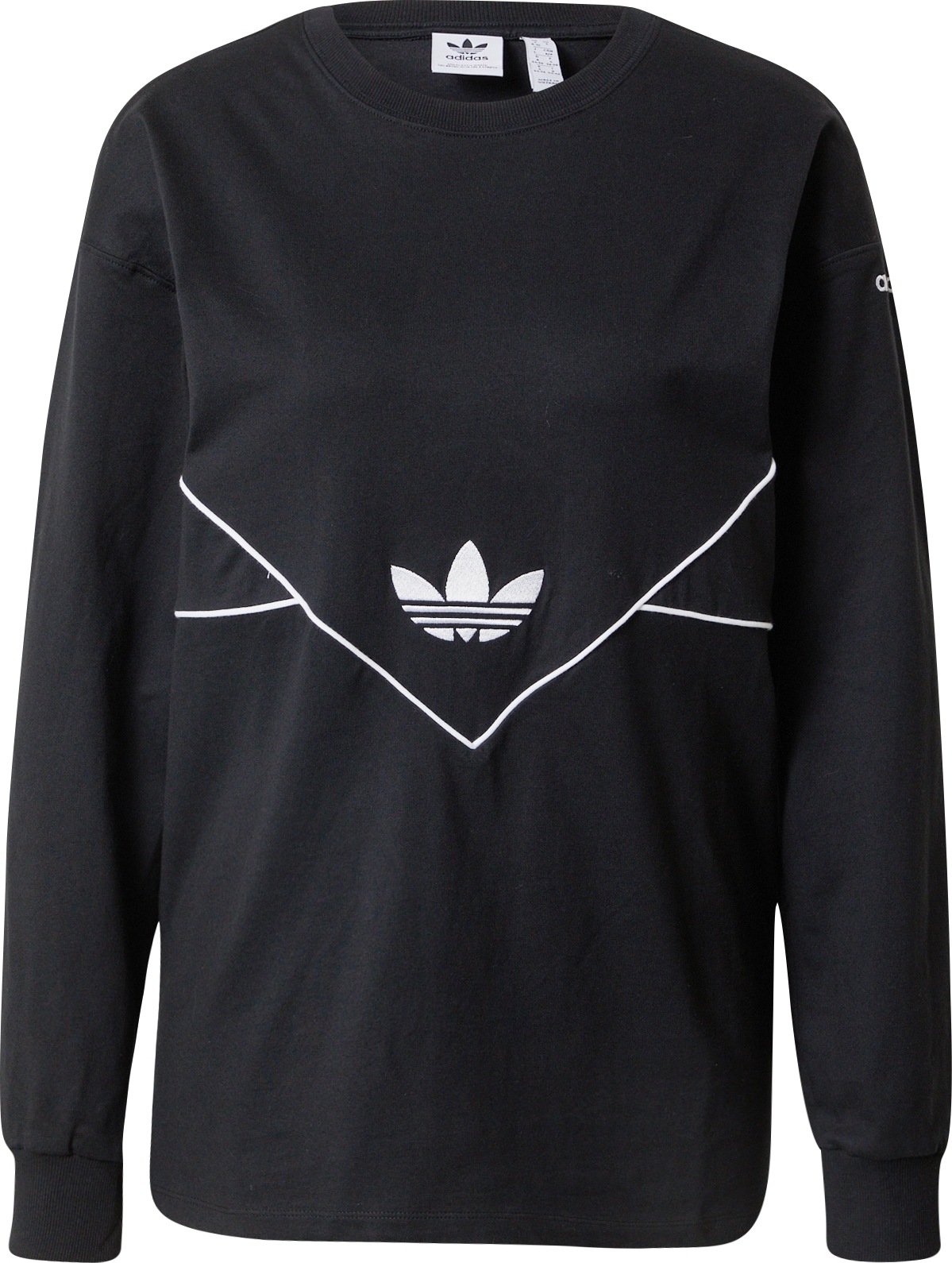 ADIDAS ORIGINALS Tričko černá / bílá