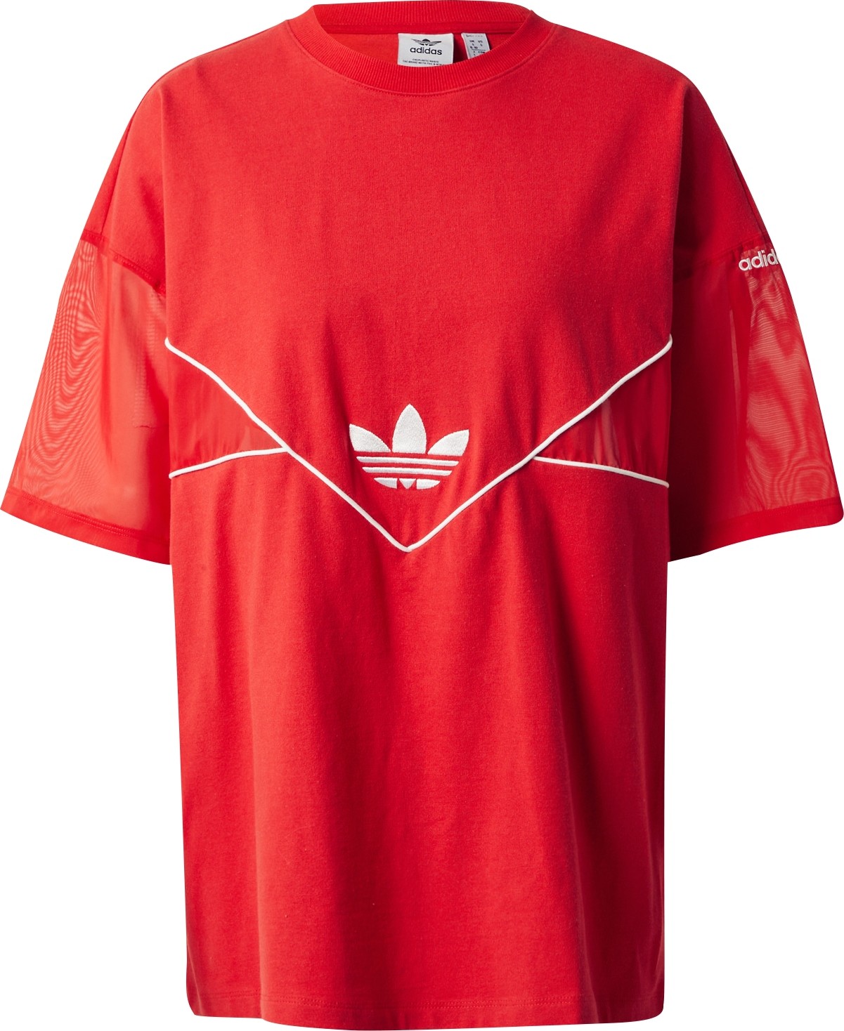 ADIDAS ORIGINALS Tričko červená / bílá