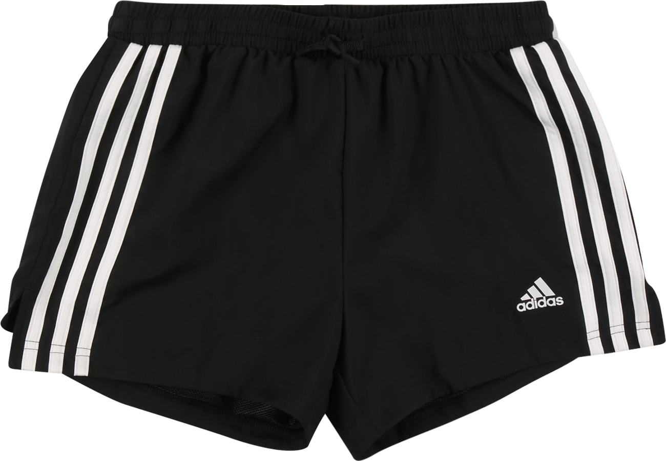 ADIDAS SPORTSWEAR Sportovní kalhoty černá / bílá