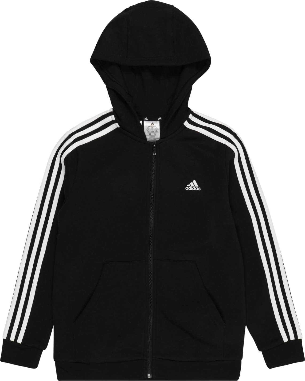 ADIDAS SPORTSWEAR Sportovní mikina černá / bílá